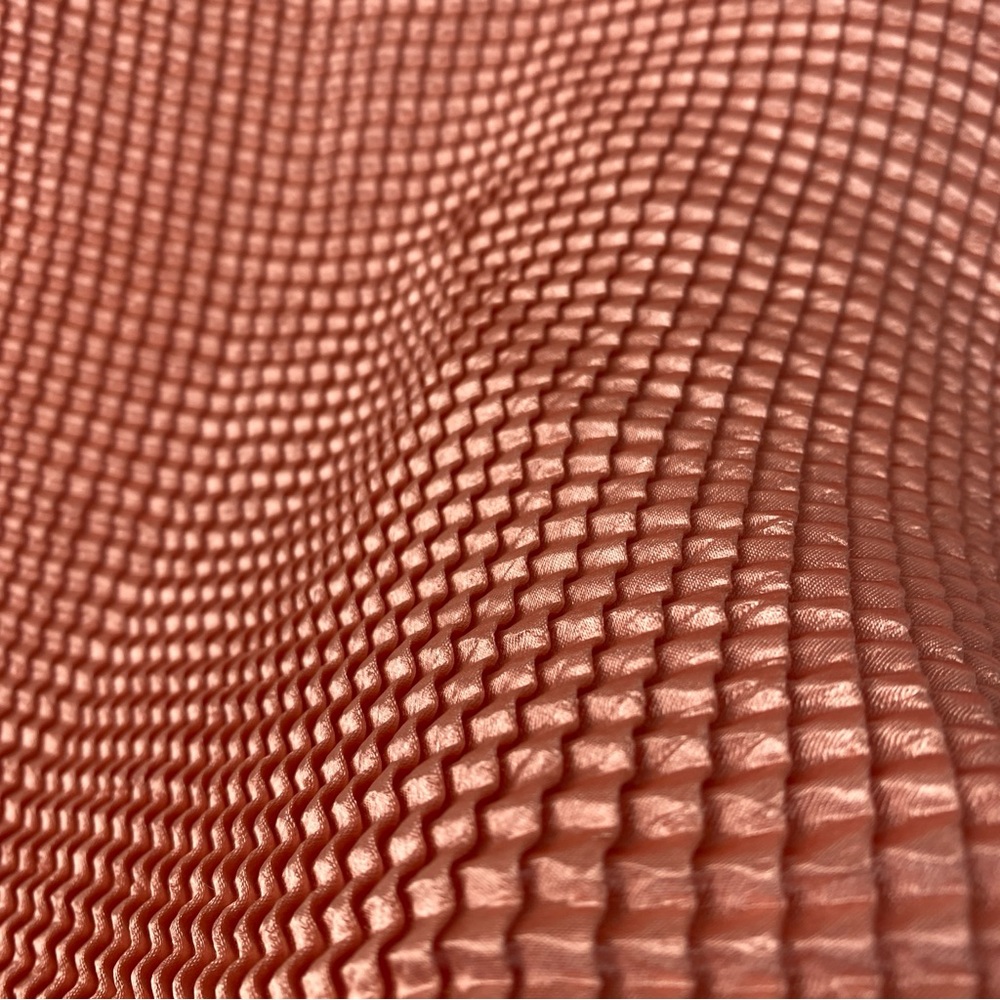 Shimmery pink vintage Y2K crinkle stretchy top - Picture 5 of 5